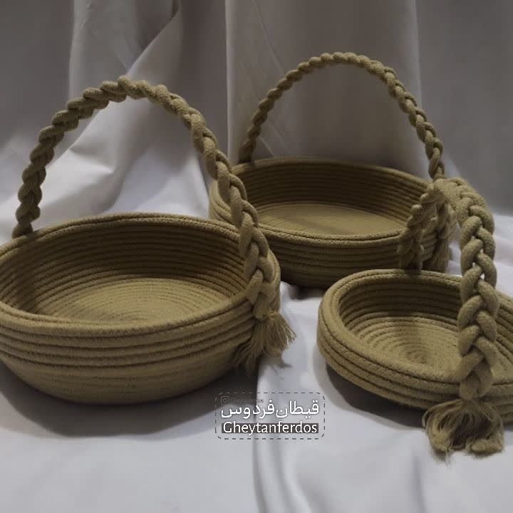 ست سه تیکه دسته دار قیطان